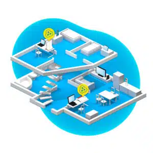 Connectie ruimtes AVM Fritzbox